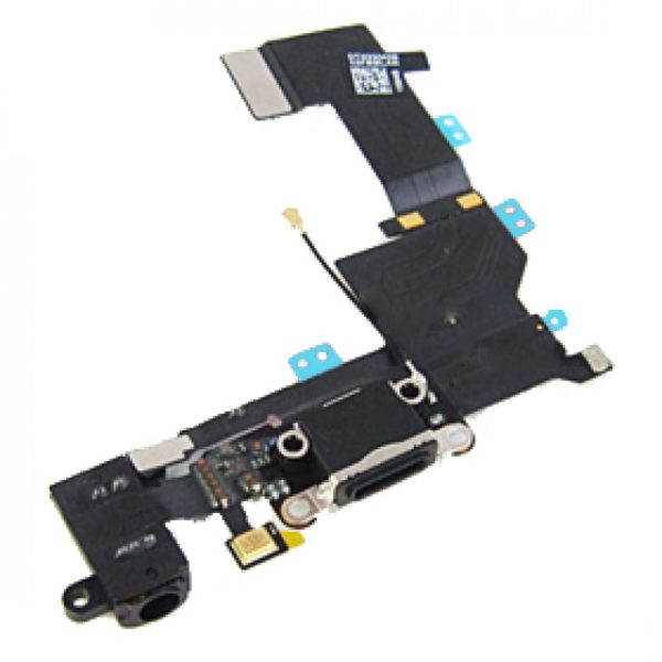 iPhone SE Dock, Headphone Jack & Microphone Flex Cable – Black